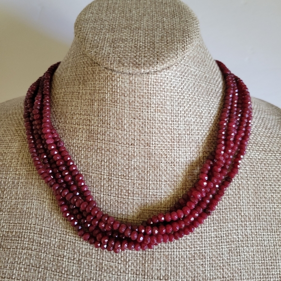Natural Ruby Untreated Dainty Necklace - Picture 10 of 15